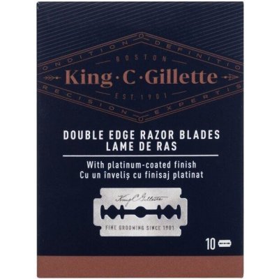 Gillette King C. Double Edge Safety Razor Blades (M) 10ks, Náhradné ostrie