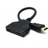 Gembird adaptér HDMI (M) na 2 x HDMI (F), kábel, pasívna rozdvojka DSP-2PH4-04