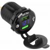 Nabíjačka do auta Peiying 2× USB + voltmeter / Quick Charge 3.0 (12-24 V)