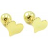 eZlatnictvo.sk Náušnice zo žltého zlata na balón - Srdiečka