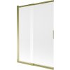 MEXEN - Fox 2-krídla posuvná vaňová zástena 120 x 150, dekor, zlatá 891-120-002-50-30