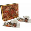 HOME ELEMENTS Espresso set 2 šálky s podtácky Mucha světlý 90 ml