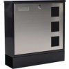 Poštová schránka Design Mailbox, nerez/čierna