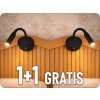V-TAC LED lampa k posteli 3W, 120lm, CREE CHIP, čierna, 1+1 zadarmo!