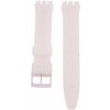 Silikónový remienok Ricardo 16mm (pro Swatch), biely, priehľadný