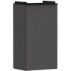 Hansgrohe Xelu Q - Umývadlová skrinka, 63x34x27 cm, 1 dvierka, pánty vpravo, matná sivá/matná čierna 54016670