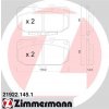 Sada brzdových platničiek kotúčovej brzdy ZIMMERMANN 21922.145.1