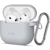 PUZDRO TECH-PROTECT SILICONE HOOK APPLE AIRPODS 4 CRAYON GREY
