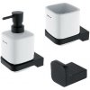 Nimco Maya - Súprava doplnkov do kúpeľne, matná čierna MAC set-31K-T-90