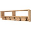 Casarredo WALL nástenný vešiak s policou 120 cm, borovica