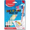 Fixy, 10 farieb, obojstranné, MAPED Color'Peps Duo Tip