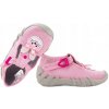 BEFADO 110P374N TEXTILNÉ DIEVČENSKÉ DOMÁCE PAPUČE / KORKY 24 Ružové