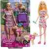 Barbie Bábika a psík na vozíku Súprava HTK37