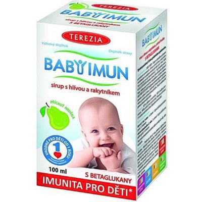 Terezia Company Baby Imun sirup s hlivou a rakytníkom príchuť hruška 100 ml