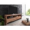 Bighome - WOODLAND TV stolík 151x50 cm, prírodná, akácia