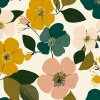 Takoy Bavlna premium NELA drobný kvetinový vzor Daisy Garden-NT-3681