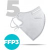 Nanolab 5 x Český bezpečný nano respirátor FFP3 biely Možnosť: medi (logo křížek)
