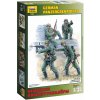 Zvezda - figurky němečtí pancéřoví granátníci, 2. světová válka, Model Kit 3582, 1/35