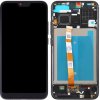 Huawei Honor 10 čierny LCD displej s dotykovou obrazovkou a rámom predného panela