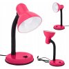 LED STOLNÁ LAMPA Ružová Nastaviteľná Školská pre deti E27