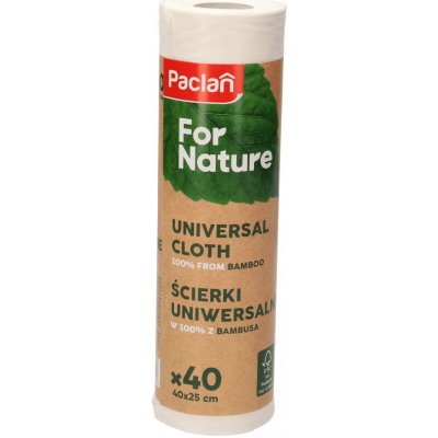 Paclan For Nature Univerzálne rozložiteľné bambusové utierky 40ks/rolka rozmer 25x40cm