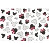Bavlněná látka Minnie červená š.160 METRÁŽ