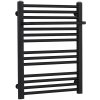 CERANO - Kúpeľňový radiátor Antonio - bočné pripojenie - 351W - čierna matná - 660x550mm