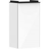 Hansgrohe Xelu Q Umývadlová skrinka, 63x34x27 cm, 1 dvierka, pánty vľavo, lesklá biela/matná čierna 54011670-HG
