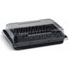 Wimex Miska na Sushi (PET) čierna 163 x 113 x 17 mm + viečko (500 sád)