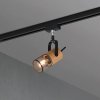 Trio Lighting Reflektor Tosh pre DUOline, matná čierna, detail dreva - 78430132