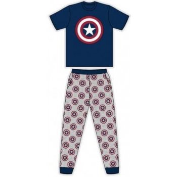 Avengers Captain America pánské pyžamo kr.rukáv modré od 19,95 € -  Heureka.sk
