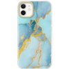 AppleKing ochranný mramorový kryt pre iPhone 12 / 12 Pro - modrý - možnosť vrátiť tovar ZADARMO do 30tich dní