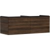 Hansgrohe Xelu Q Umývadlová skrinka, 50x136x55 cm, 2 zásuvky, tmavý orech/matná čierna 54069670-HG