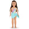 Bábika Luna Beach Set Corolle Girls s dlhými hnedými vlasmi 28 cm 5 doplnkov od 4 rokov