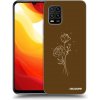 Picasee silikónový prehľadný obal pre Xiaomi Mi 10 Lite - Brown flowers