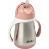 Beaba Hrnček termoizolačný so slamkou nerez 250 ml Pink