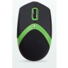 AMEI AM-M101G/Ergonomická/Optická/1 600 DPI/Drôtová USB/Čierna-zelená