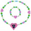 Detoa Náhrdelník a náramek Krtek a srdíčka