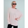 Voga Móda Baby pink sveter BOLT Farba: Baby ružová, Veľkosť: UNI S-XL