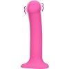 Non-Phallic vibračné dildo M - ružové