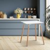 Design-Shop Stôl drevený Viborg 60 natura biela 75 x 60 x 60 cm