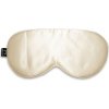 Masha Dark in here Prémiová maska ​​na oči na spanie z hodvábu – čierna Farba: Béžová prémiová maska ​​na oči na spanie z hodvábu