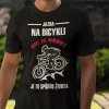 Tričko s potlačou Jazda na bicykli Pánsky Čierna L