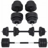 Nastaviteľná sada činiek SONGMICS 2v1 30 kg SYL30HBK
