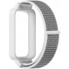 Nylónový náhradný náramok pre Xiaomi Smart Band 9 Active a Redmi Band 3 Farba: biela - šedá