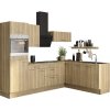 Kuchynský blok Optifit Linus984 270 cm farba čela antracitová lesk farba korpusu dub divý matný