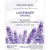 Hydratačný pleťový krém s bio levanduľou Via natural 50ml