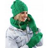Fashionweek Súprava dámskej čiapky, šálu a rukavíc A9 Farba: Zelená, Veľkosť: Universal