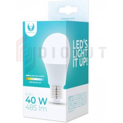 Forever Light LED žiarovka E27 A60 6W 230V 4500K 485lm