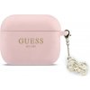 Guess 4G Charm silikónové puzdro pre AirPods Pro 3, ružové 57983128161